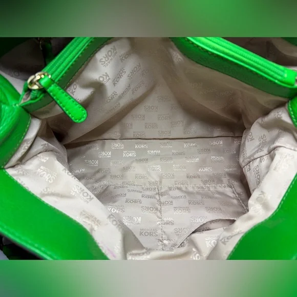 Vintage Michael Kors Hamilton Satchel - Kelly Green - Picture 8 of 8